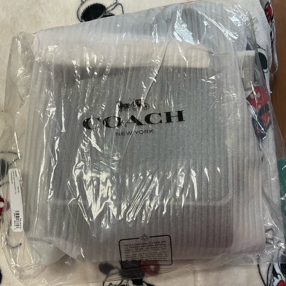 NWT Unisex Coach Houston Map Leather Bag